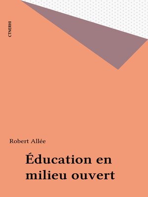 cover image of Éducation en milieu ouvert